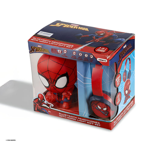 Marvel Spider-Man Bluetooth Headphone with Mood Light Gift Set