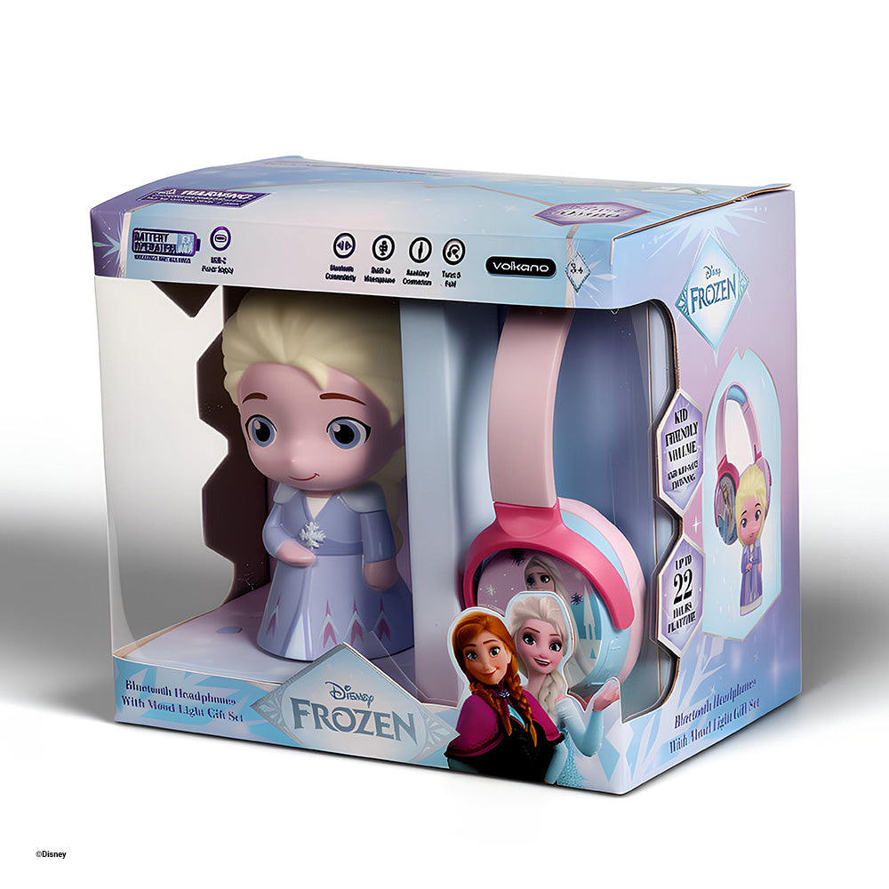 Disney Frozen Bluetooth Headphones with Mood Light Gift Set