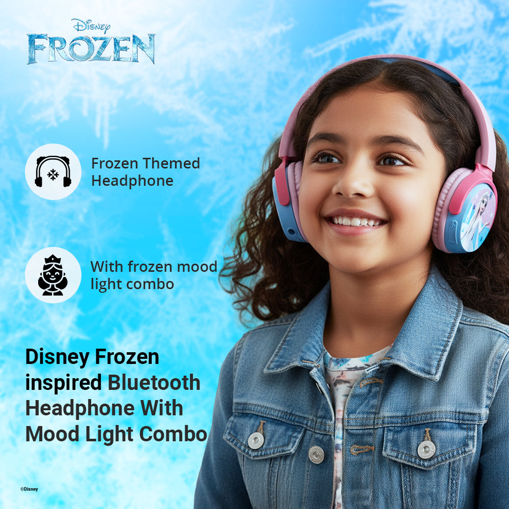Disney Frozen Bluetooth Headphones with Mood Light Gift Set