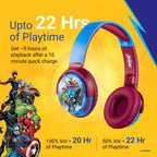 Marvel Avengers Bluetooth Headphones with Swivel Cups