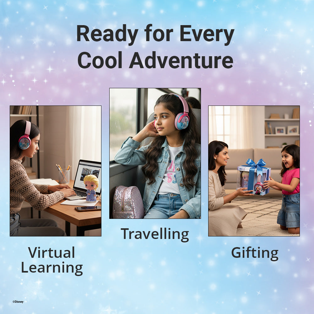 Disney Frozen Bluetooth Headphones with Mood Light Gift Set
