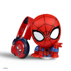 Marvel Spider-Man headphones with Spider-Man character toy, Bluetooth wireless headphones for kids gift set