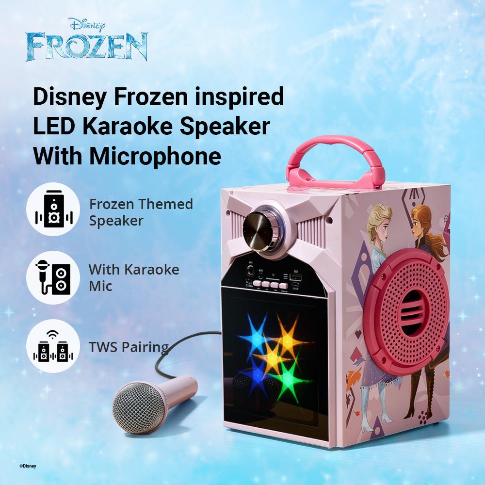 Disney Frozen LED Karaoke Speaker With Microphone - ANT