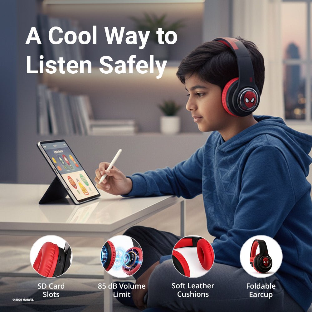 Marvel Spider-Man 3D Bluetooth Headphones - ANT