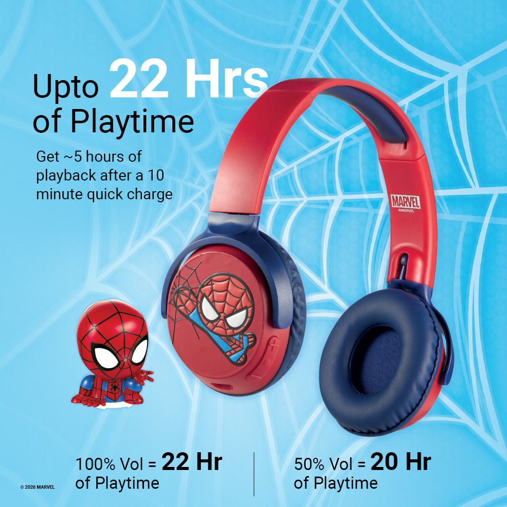 Marvel Spider-Man Bluetooth Headphone with Mood Light Gift Set - ANT