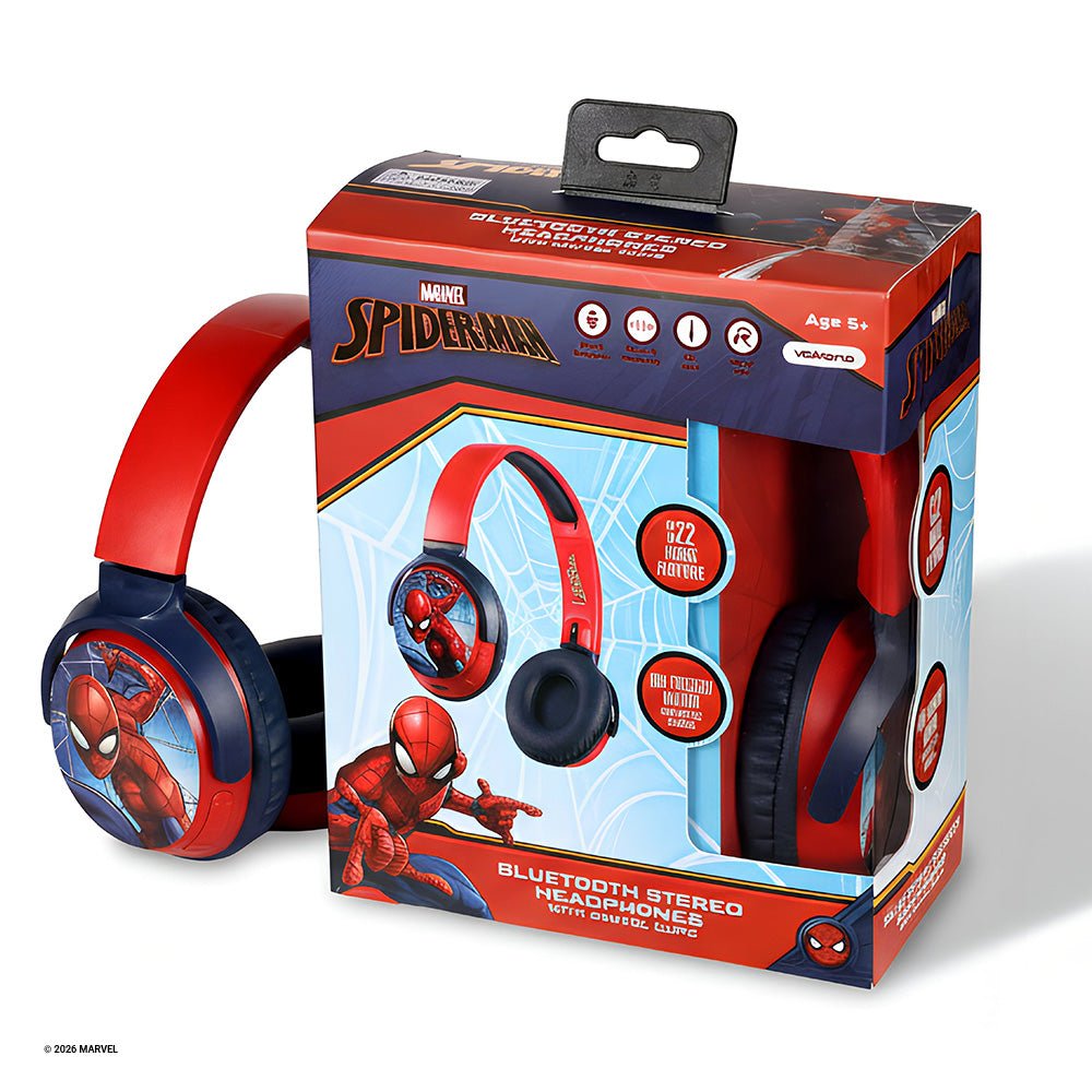 Marvel Spider-Man Bluetooth Headphones with Swivel Cups - ANT